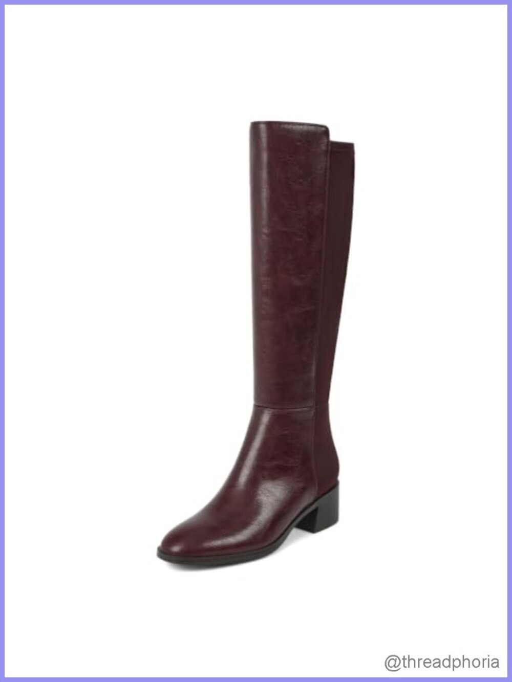 Knee High Boots for Women Stretchy Low Heel Chunky Tall Boots